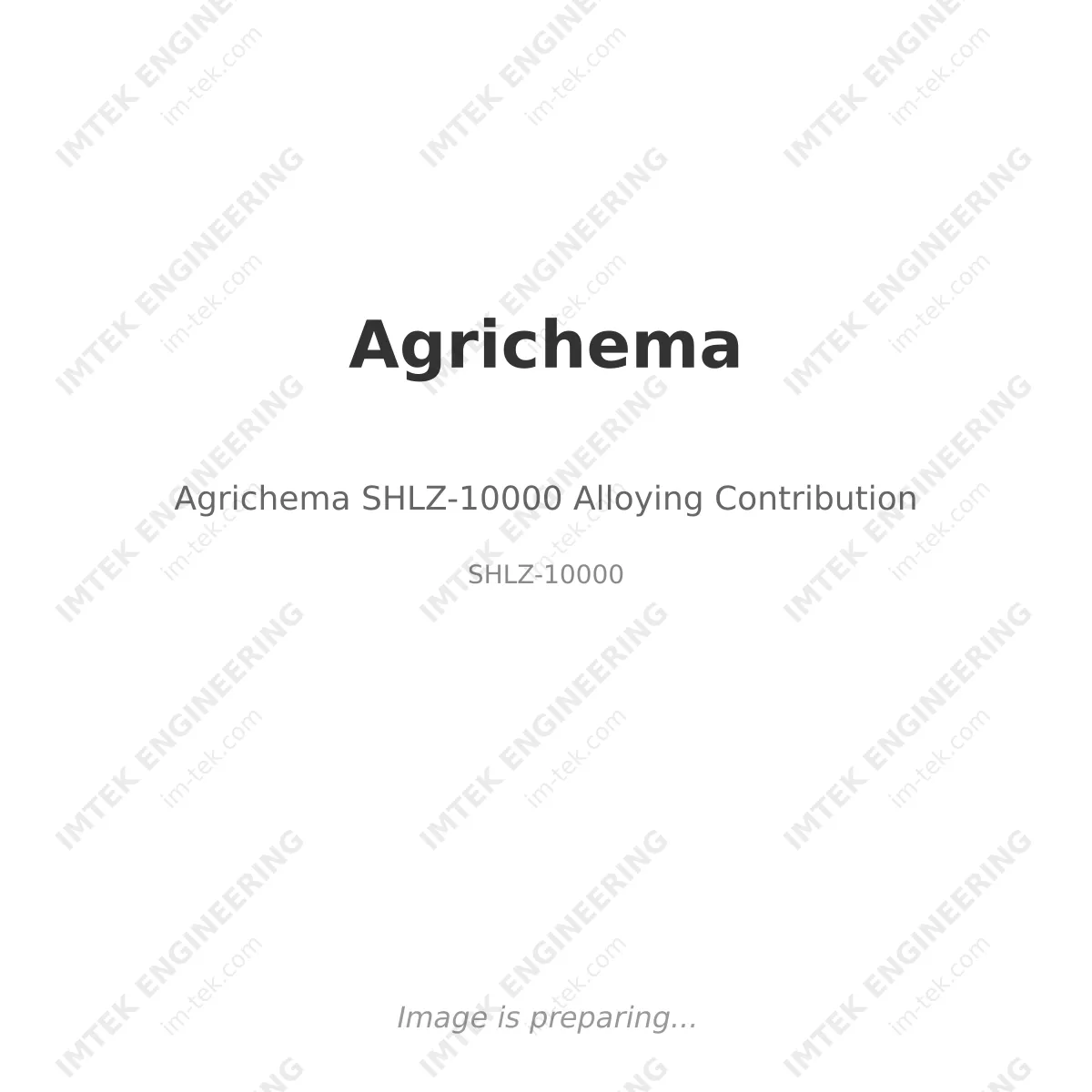 Agrichema SHLZ-10000  Alloying Contribution