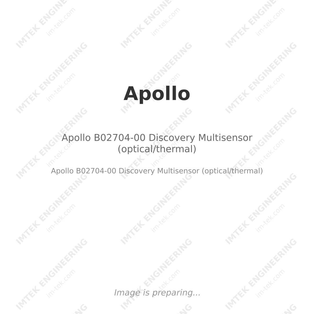 Apollo B02704-00 Discovery Multisensor (optical/thermal)