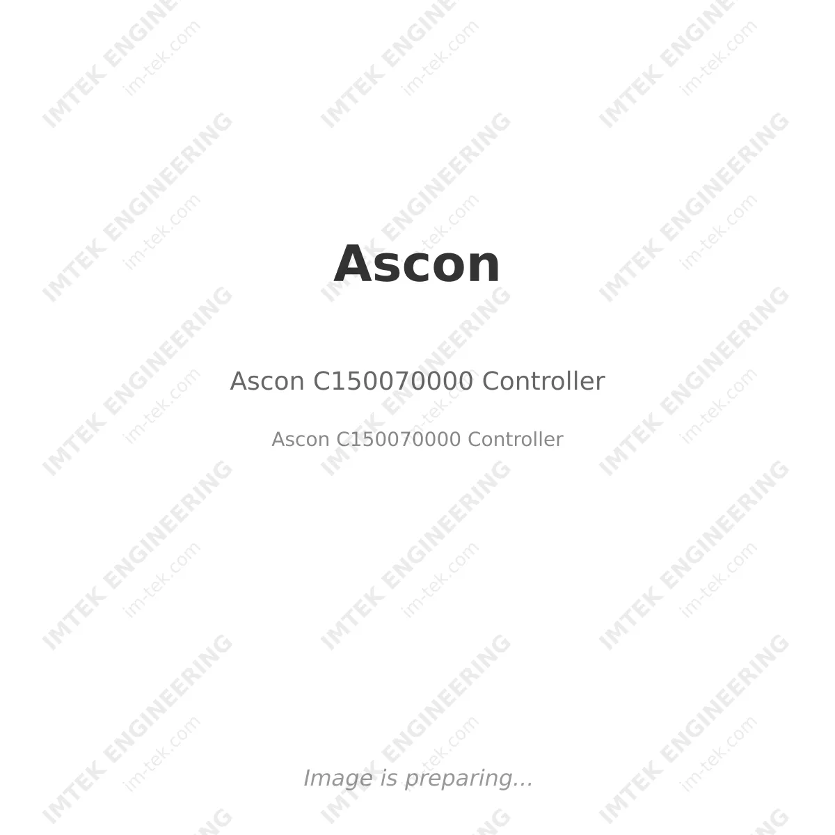 Ascon C150070000 Controller