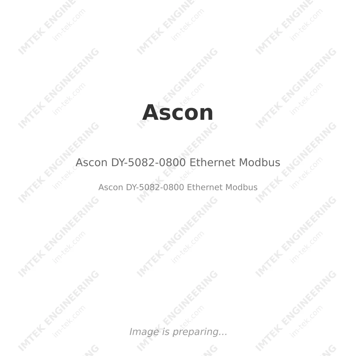 Ascon DY-5082-0800 Ethernet Modbus