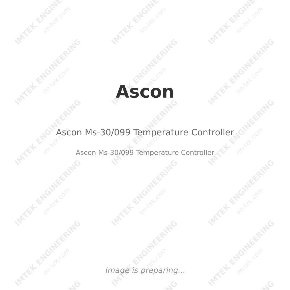 Ascon Ms-30/099   Temperature Controller