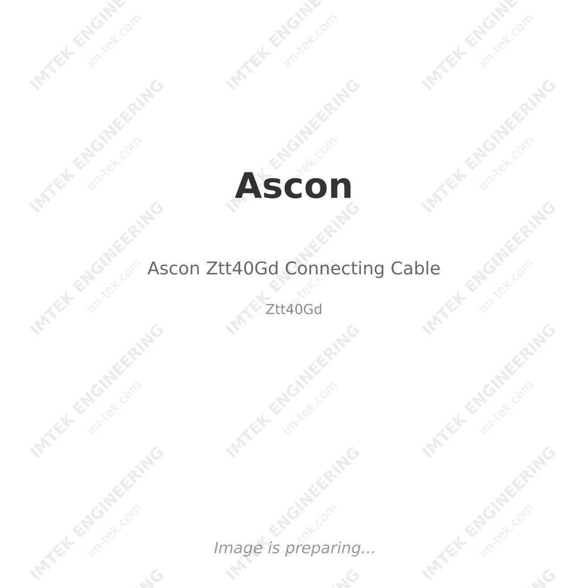 Ascon Ztt40Gd Connecting Cable