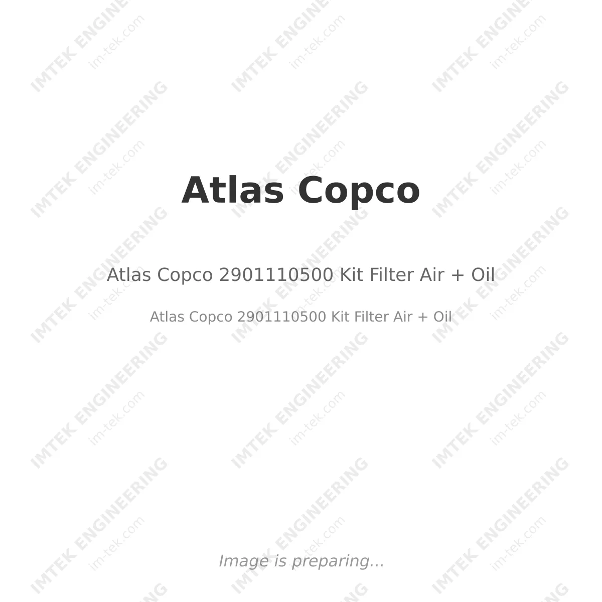 Atlas Copco 2901110500 Kit Filter Air + Oil