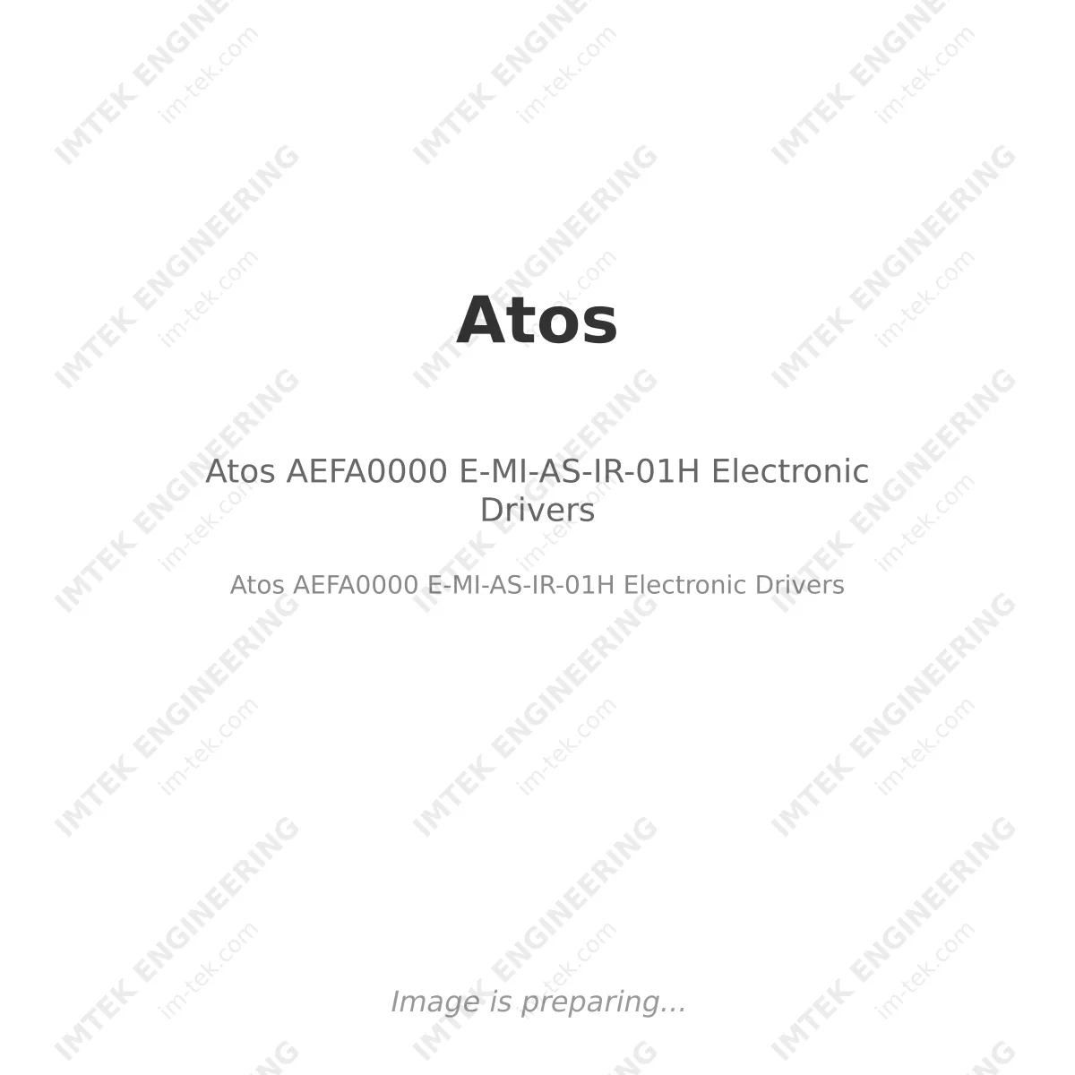Atos AEFA0000  E-MI-AS-IR-01H   Electronic Drivers