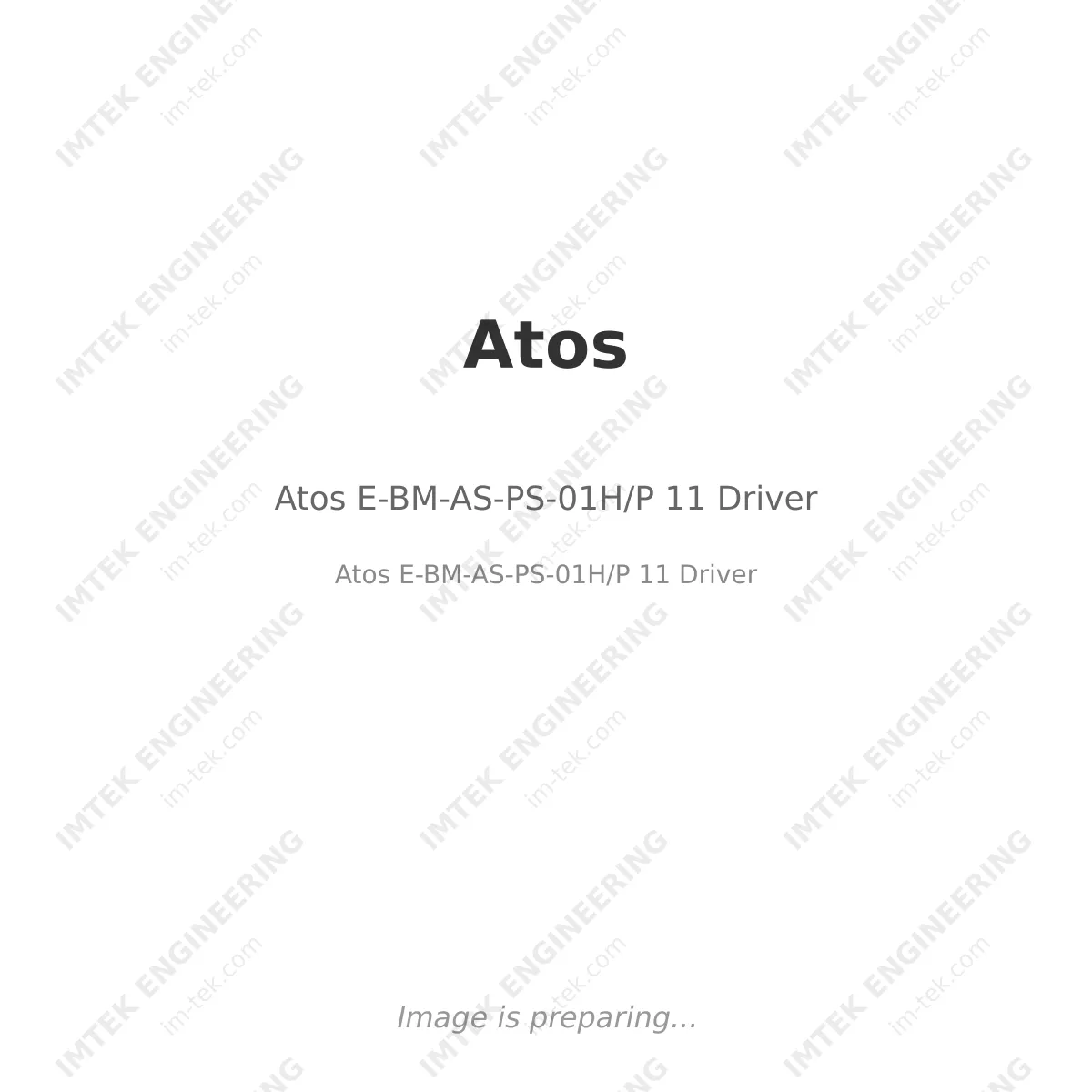Atos E-BM-AS-PS-01H/P 11 Driver