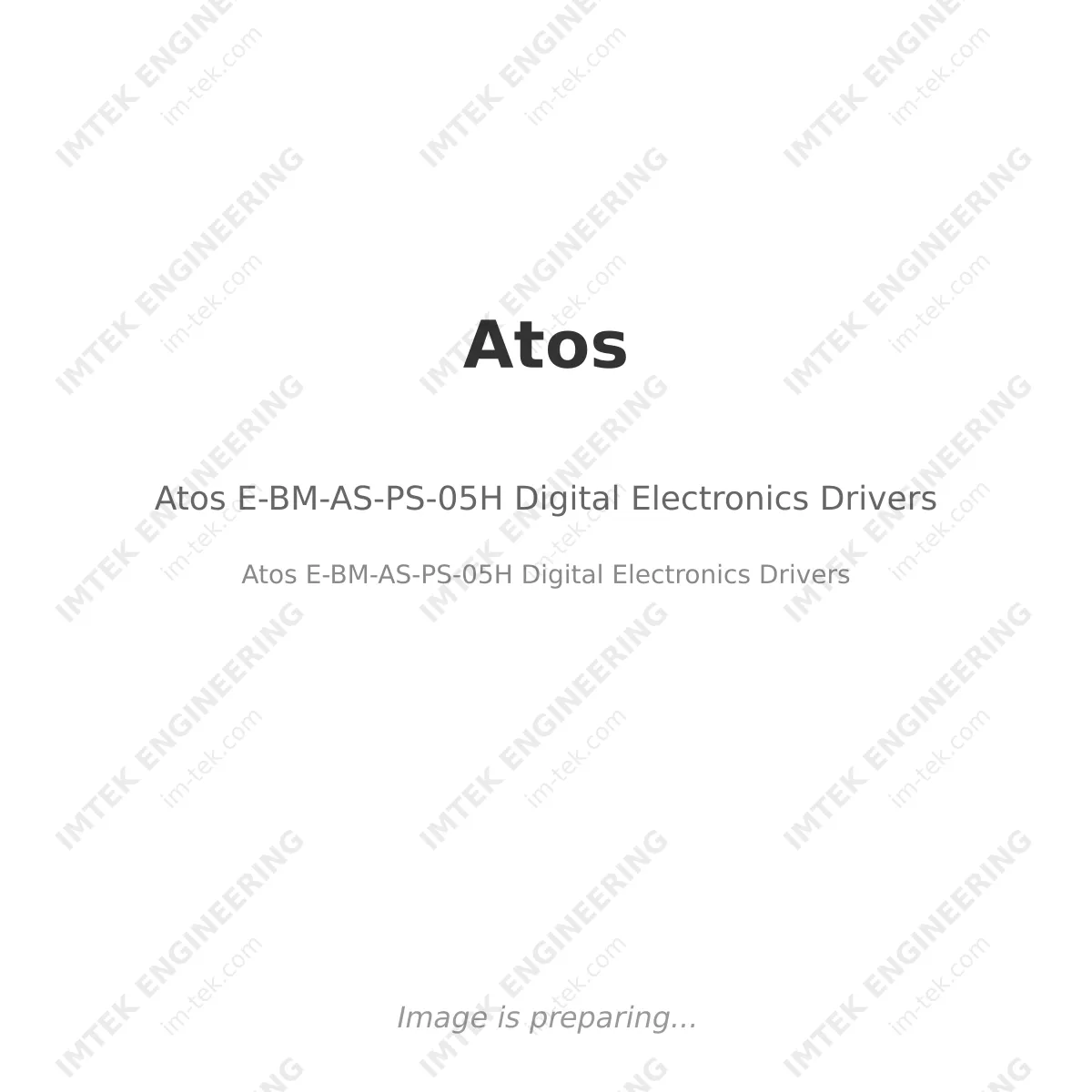 Atos E-BM-AS-PS-05H Digital Electronics Drivers