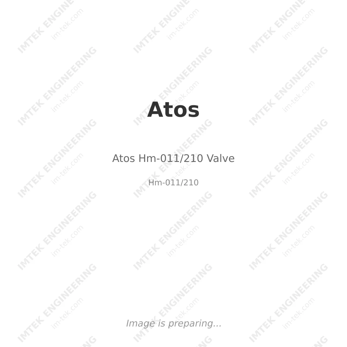 Atos Hm-011/210 Valve