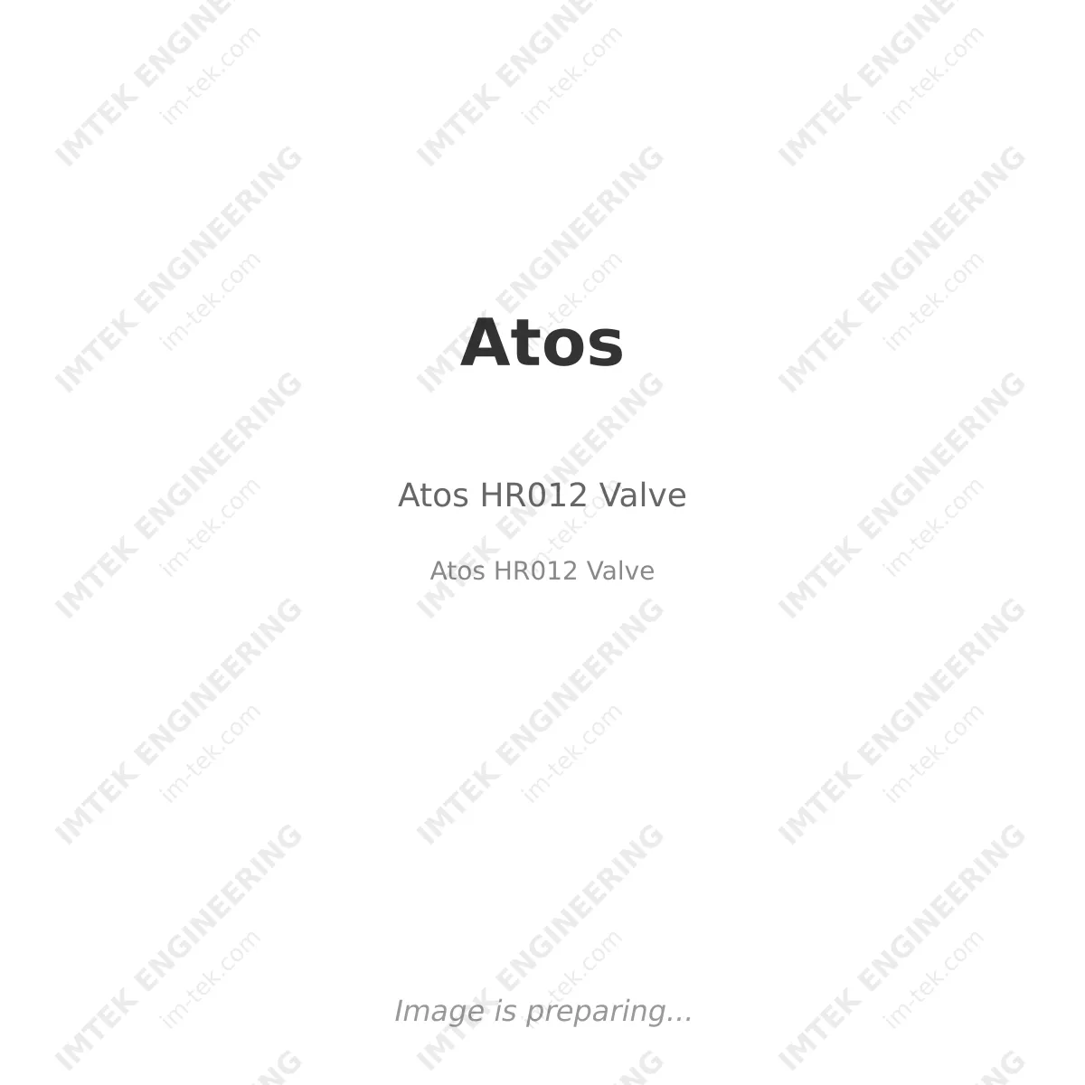 Atos HR012  Valve