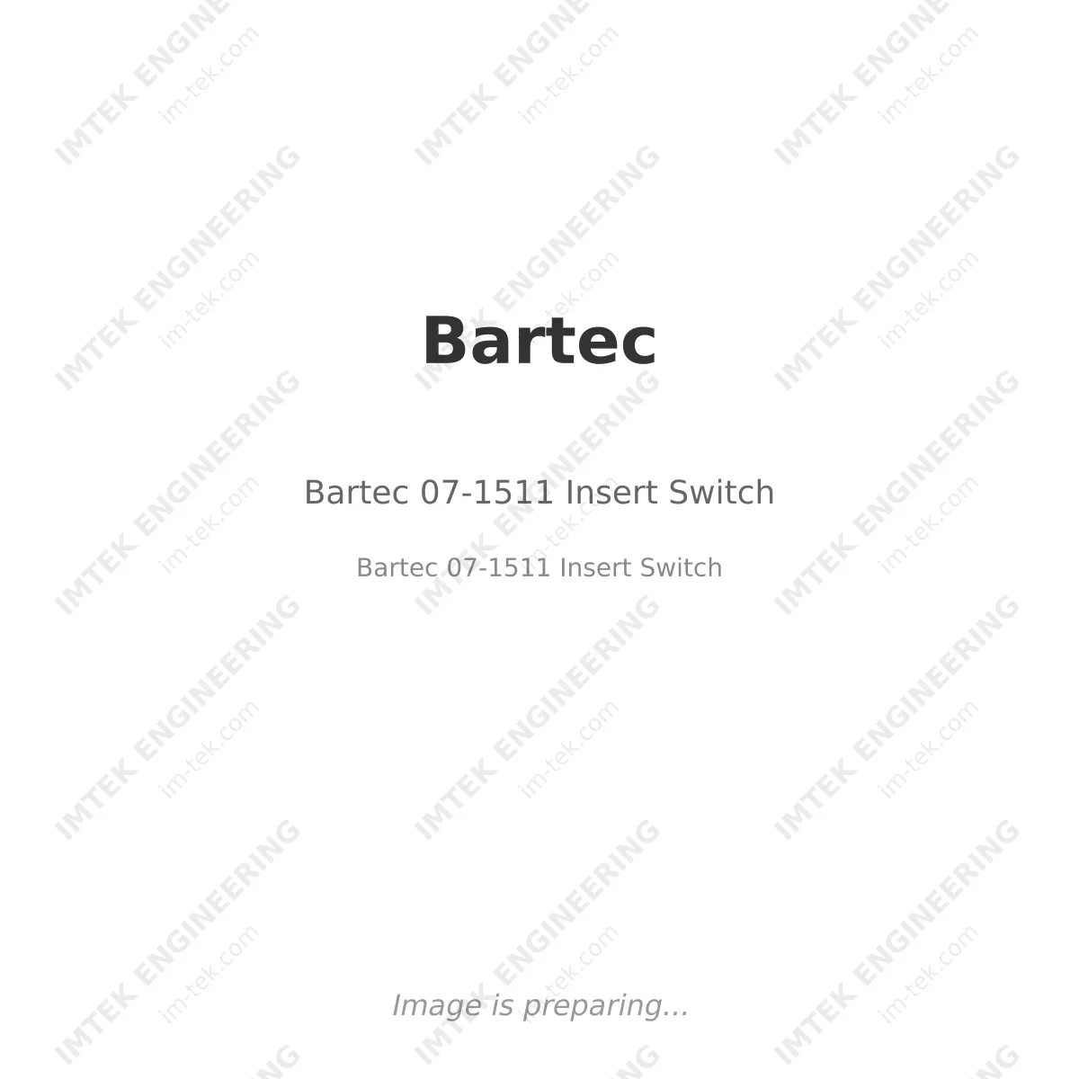 Bartec 07-1511 Insert Switch
