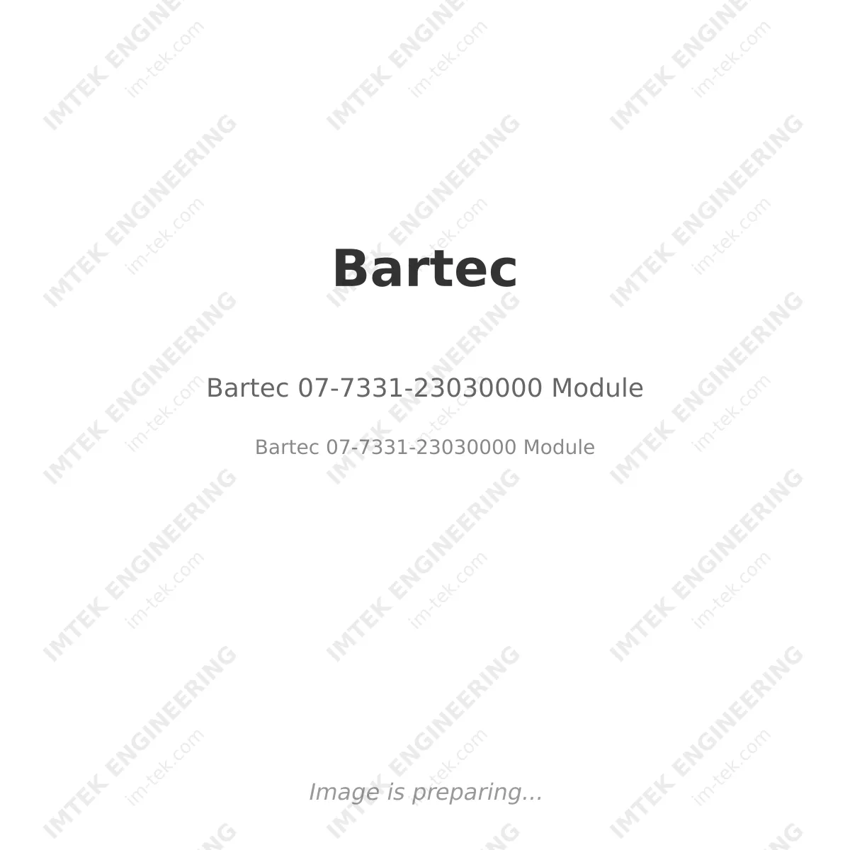 Bartec 07-7331-23030000 Module