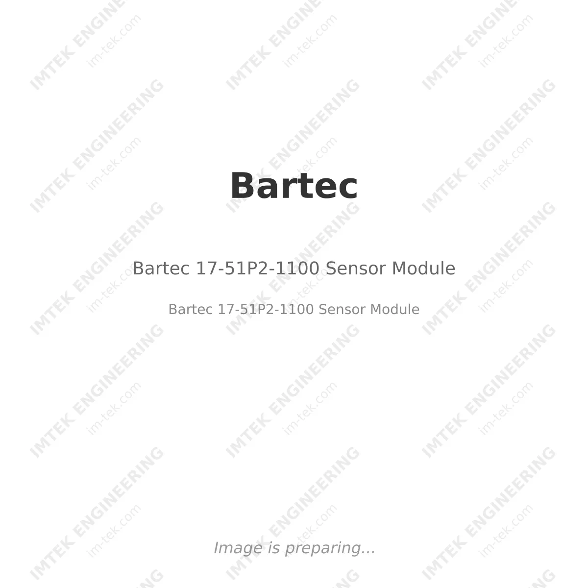 Bartec 17-51P2-1100 Sensor Module
