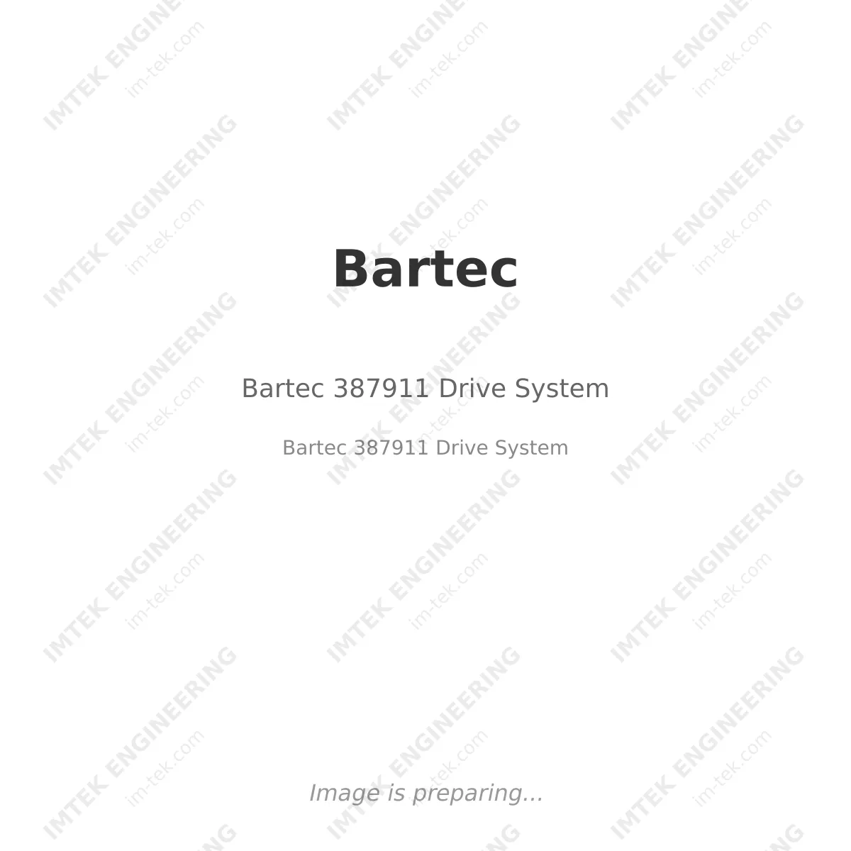 Bartec 387911 Drive System