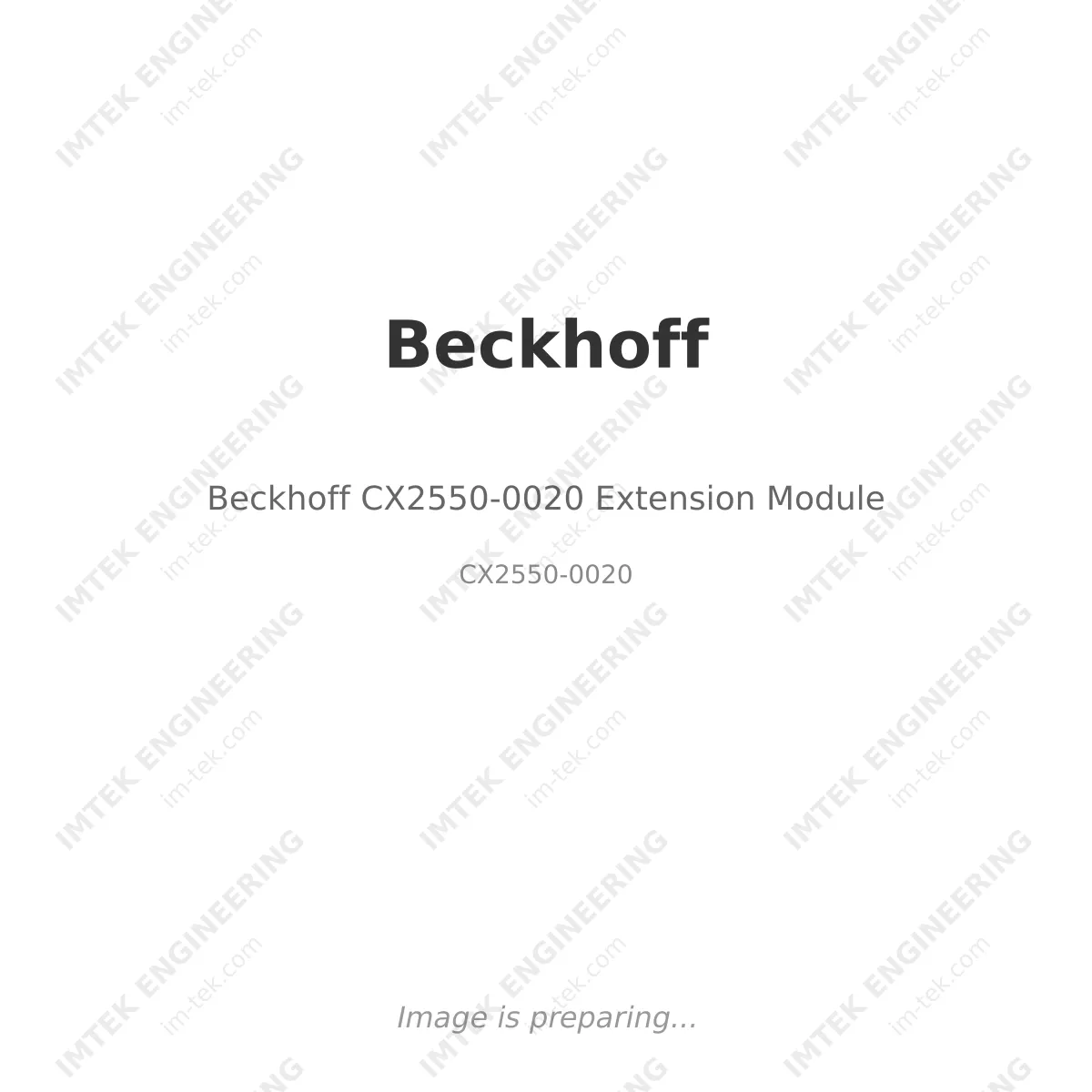 Beckhoff CX2550-0020 Extension Module