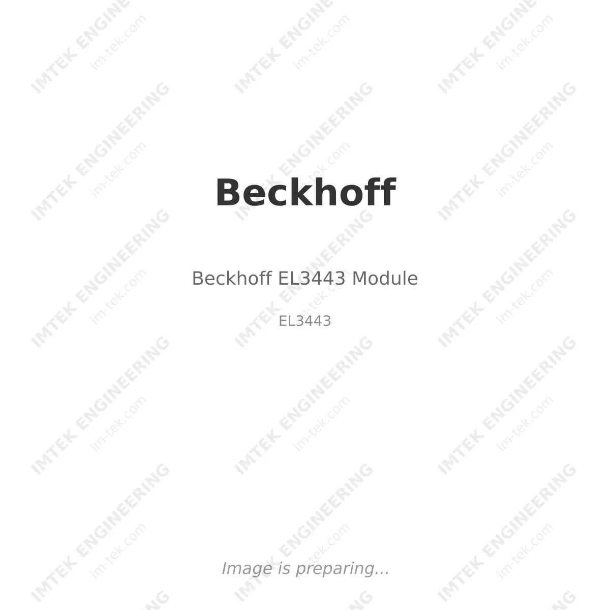 Beckhoff EL3443 Module