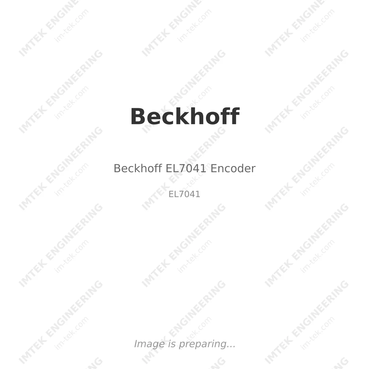 Beckhoff EL7041 Encoder