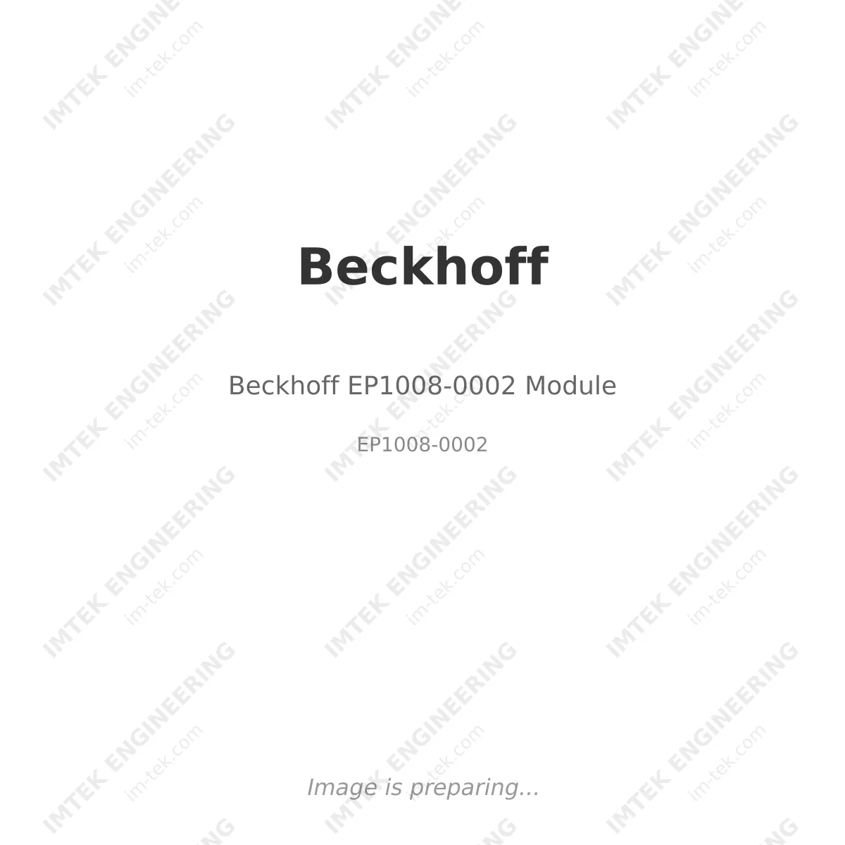Beckhoff EP1008-0002 Module