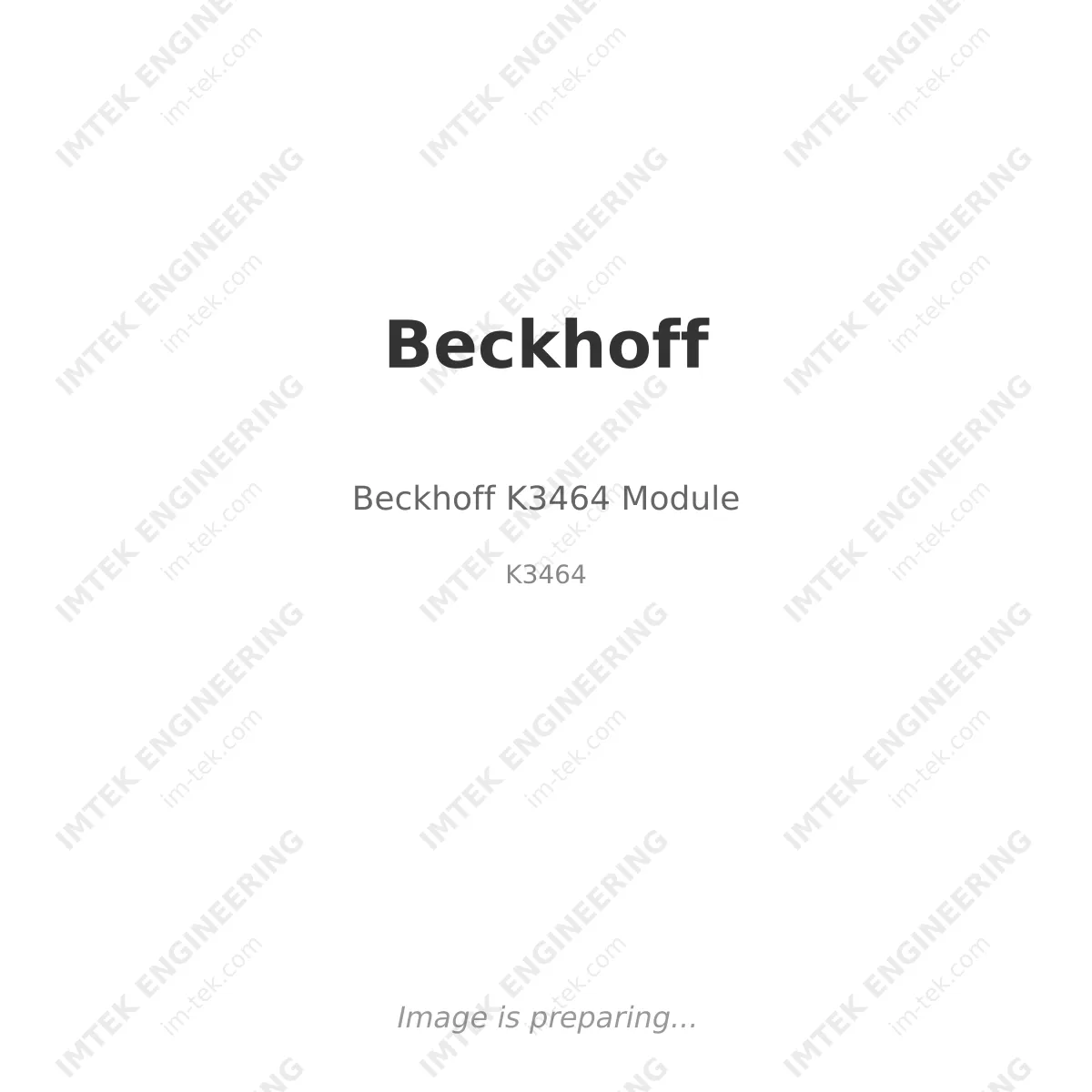 Beckhoff K3464 Module