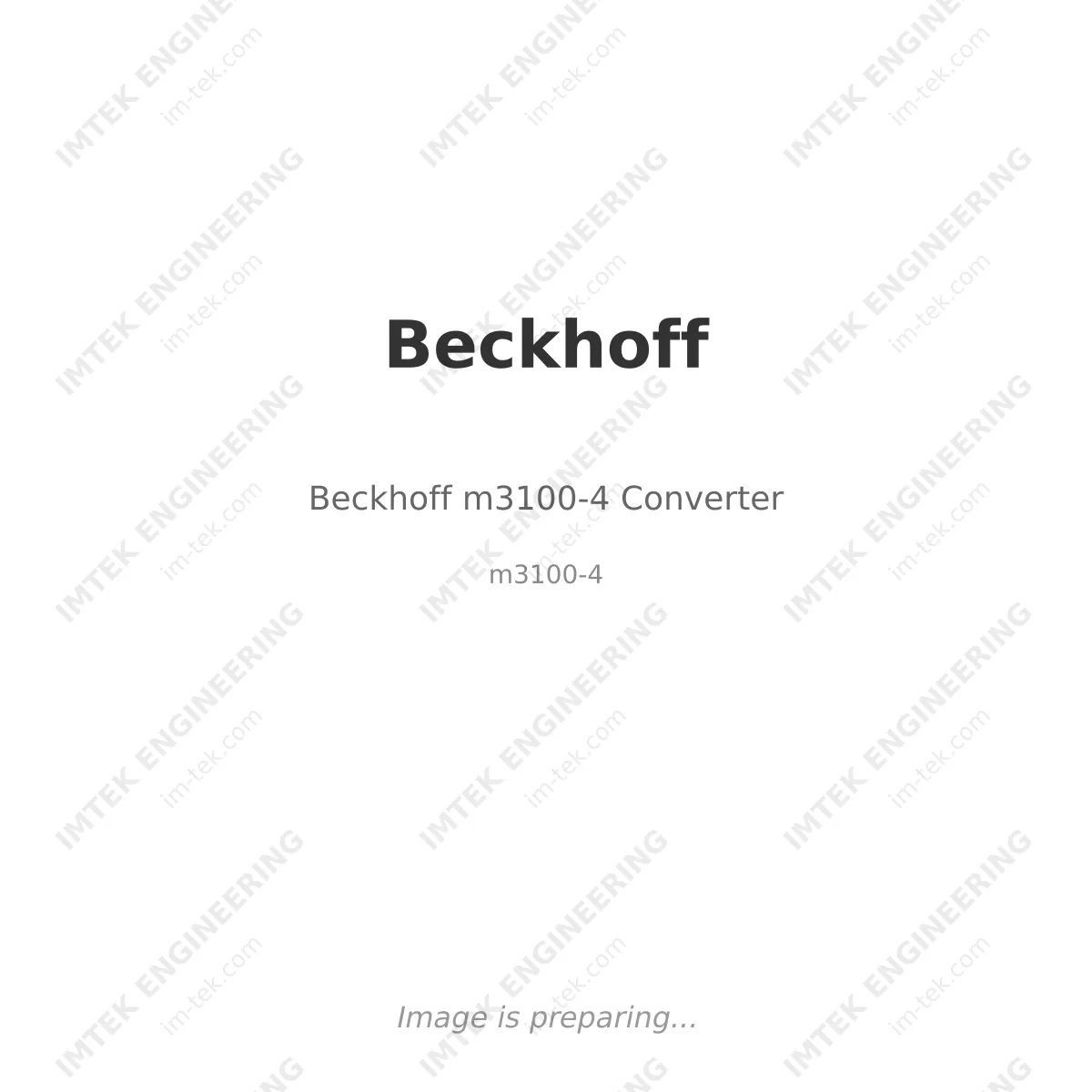 Beckhoff m3100-4 Converter