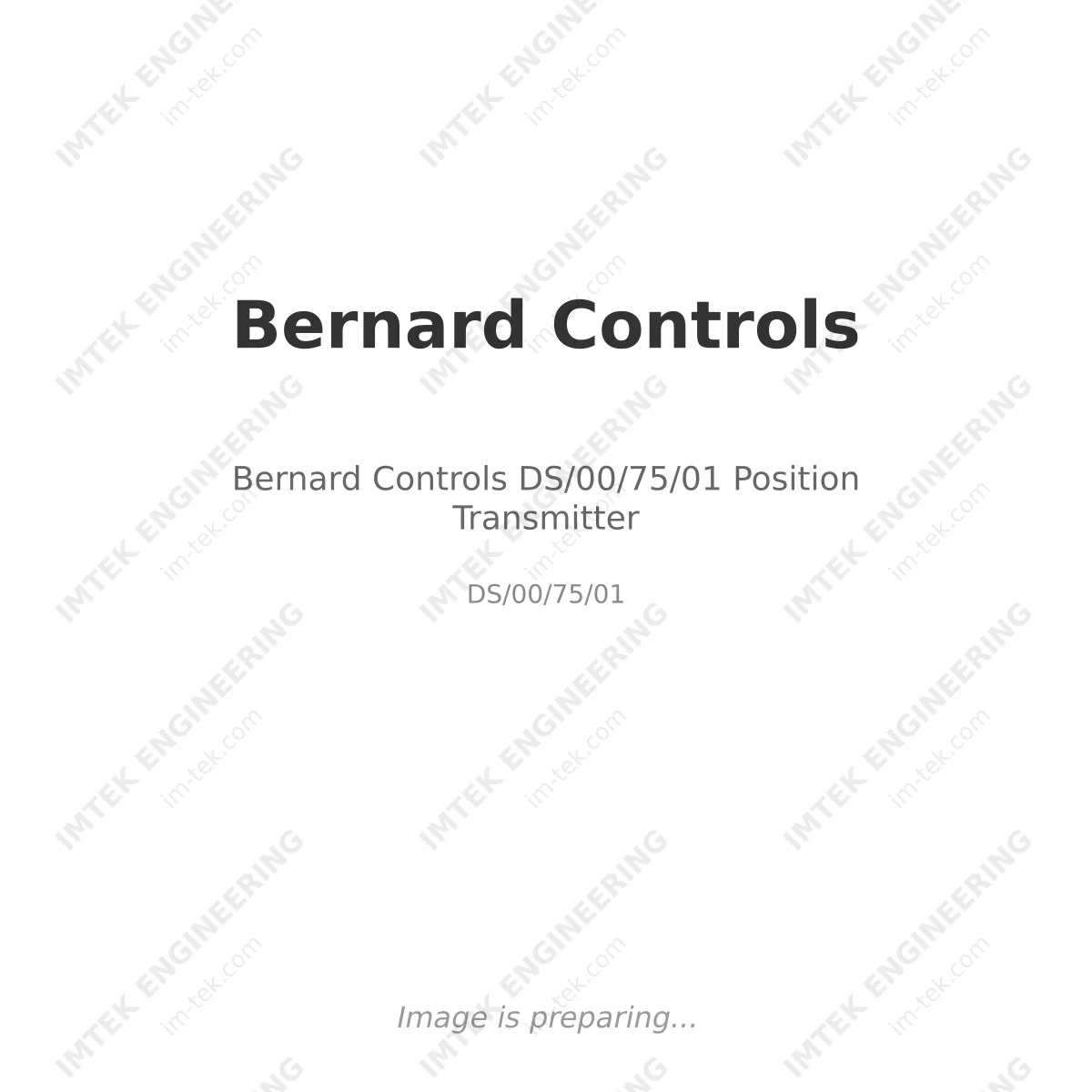 Bernard Controls DS/00/75/01 Position Transmitter