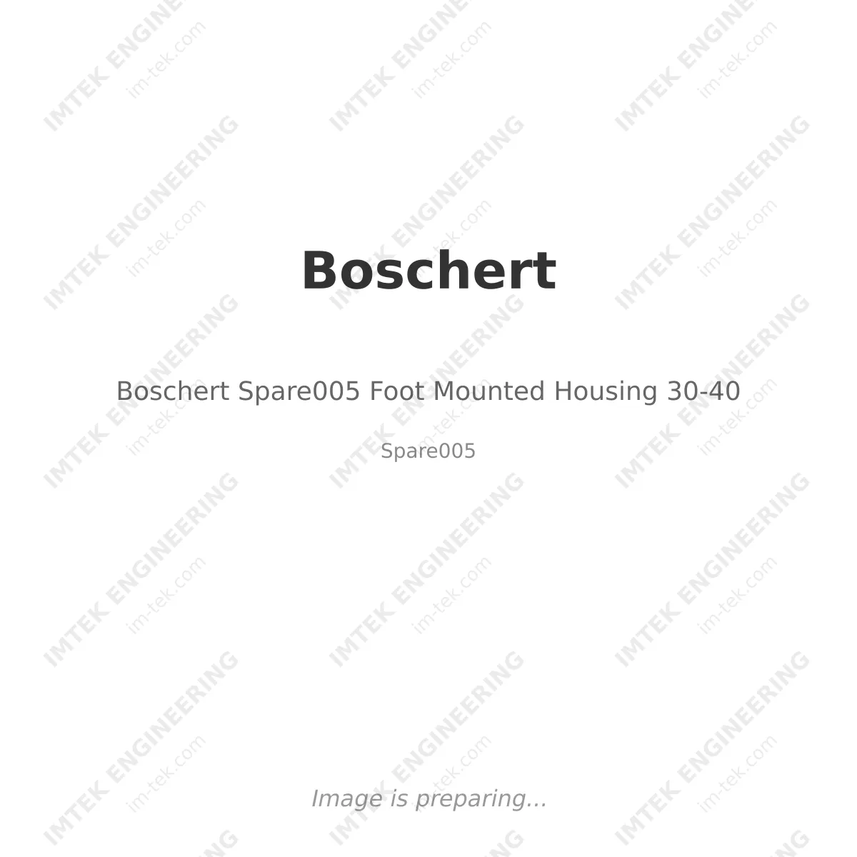 Boschert Spare005 Foot Mounted Housing 30-40