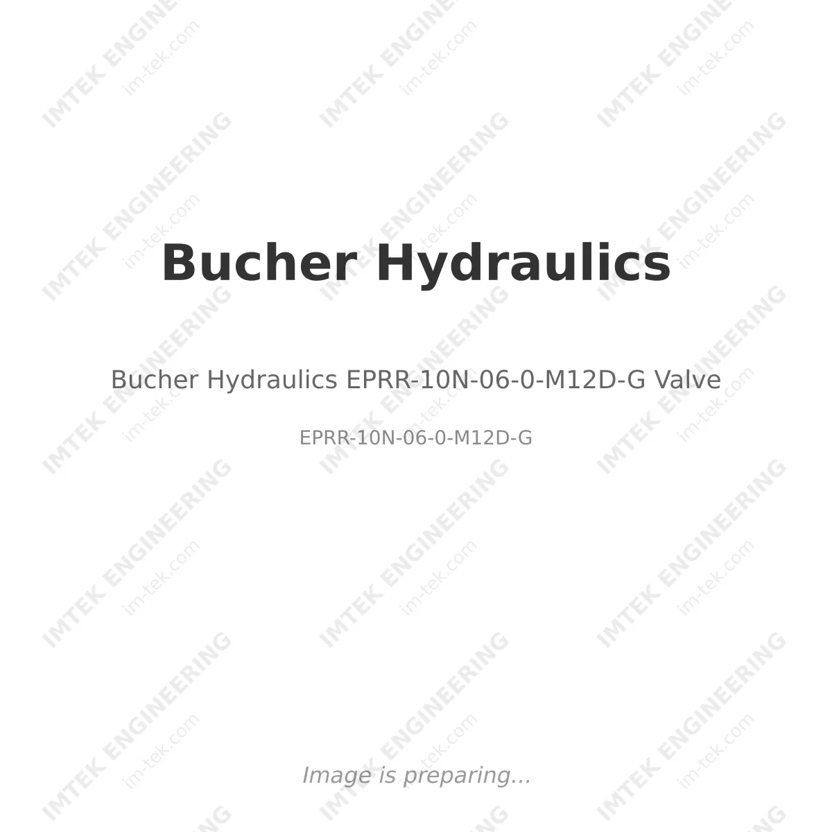 Bucher Hydraulics EPRR-10N-06-0-M12D-G Valve