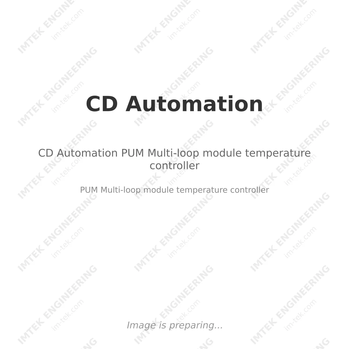 CD Automation PUM Multi-loop module temperature controller