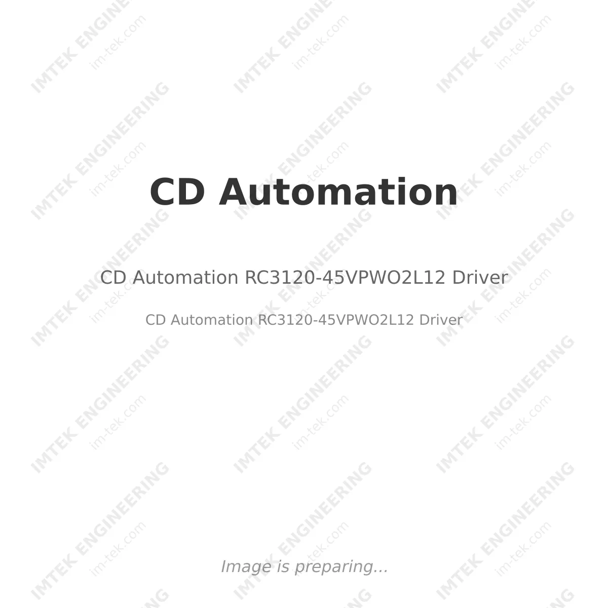 CD Automation RC3120-45VPWO2L12 Driver