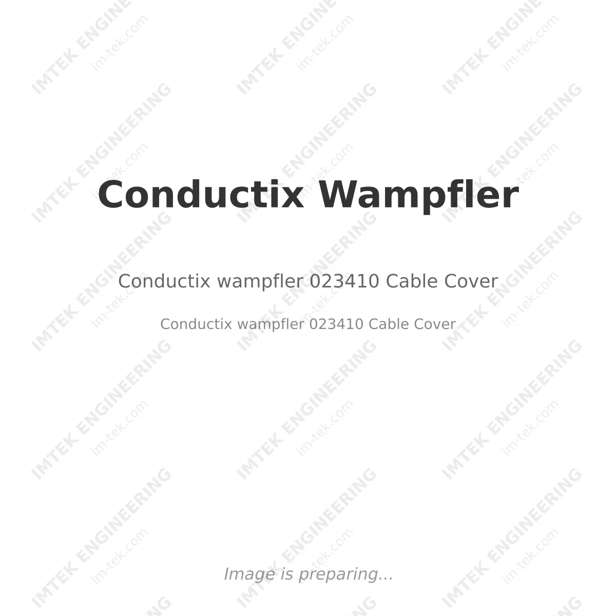 Conductix wampfler 023410 Cable Cover