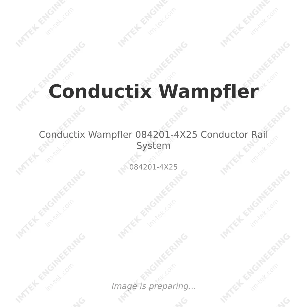 Conductix Wampfler 084201-4X25 Conductor Rail System