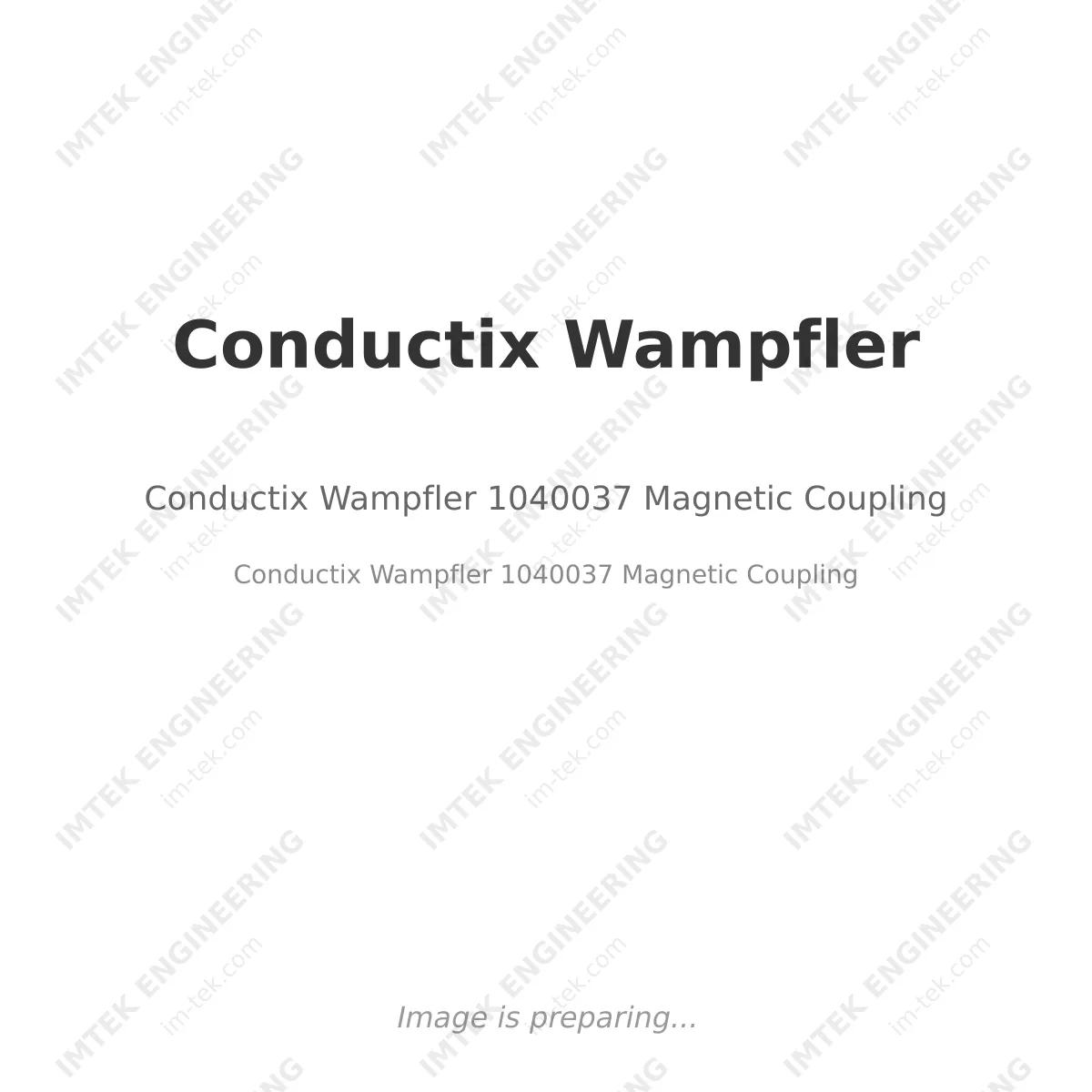 Conductix Wampfler 1040037 Magnetic Coupling