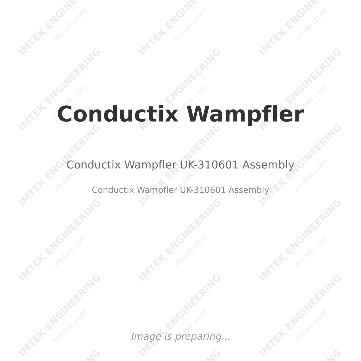 Conductix Wampfler UK-310601 Assembly