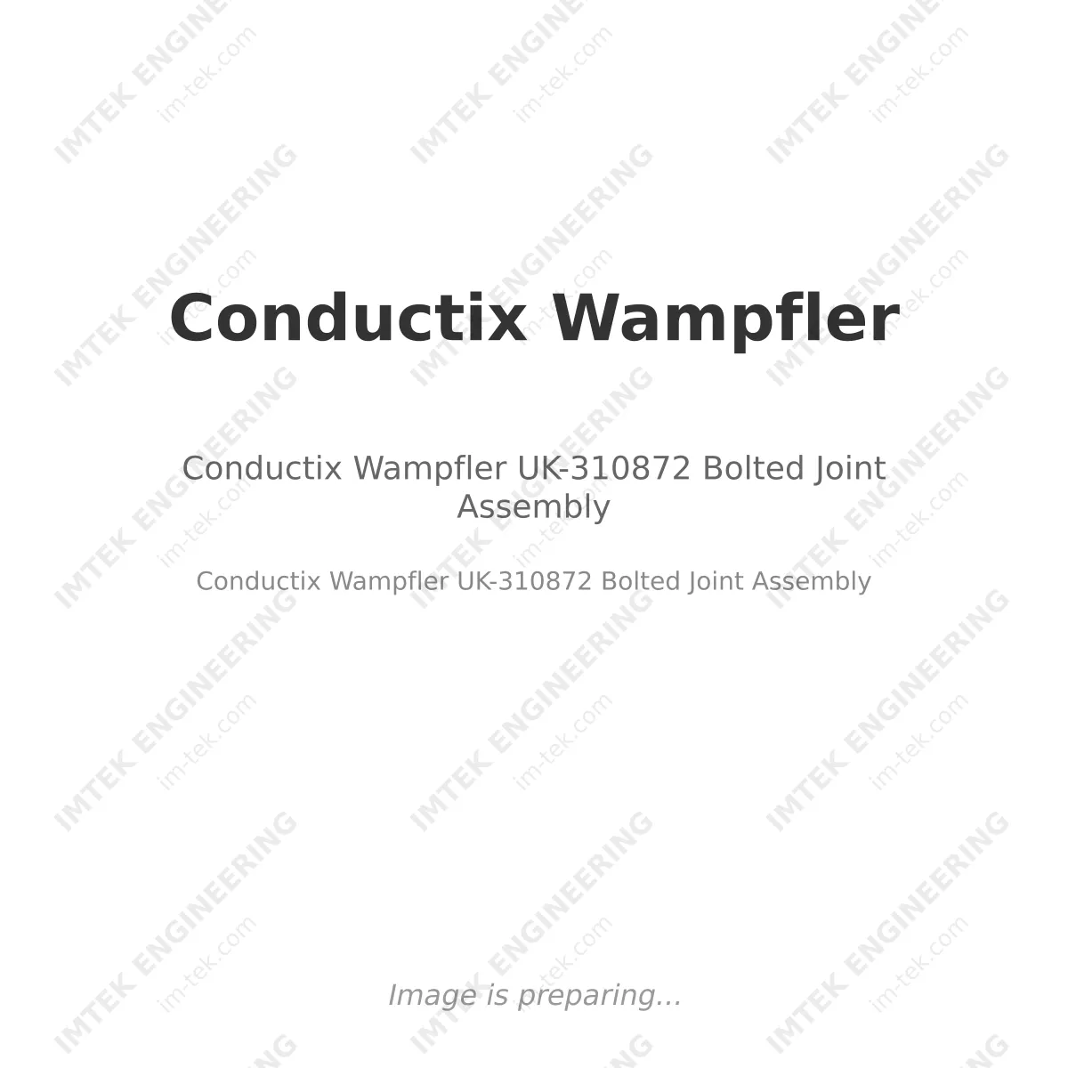 Conductix Wampfler UK-310872 Bolted Joint Assembly