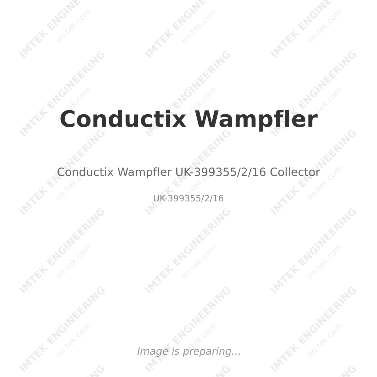 Conductix Wampfler UK-399355/2/16 Collector