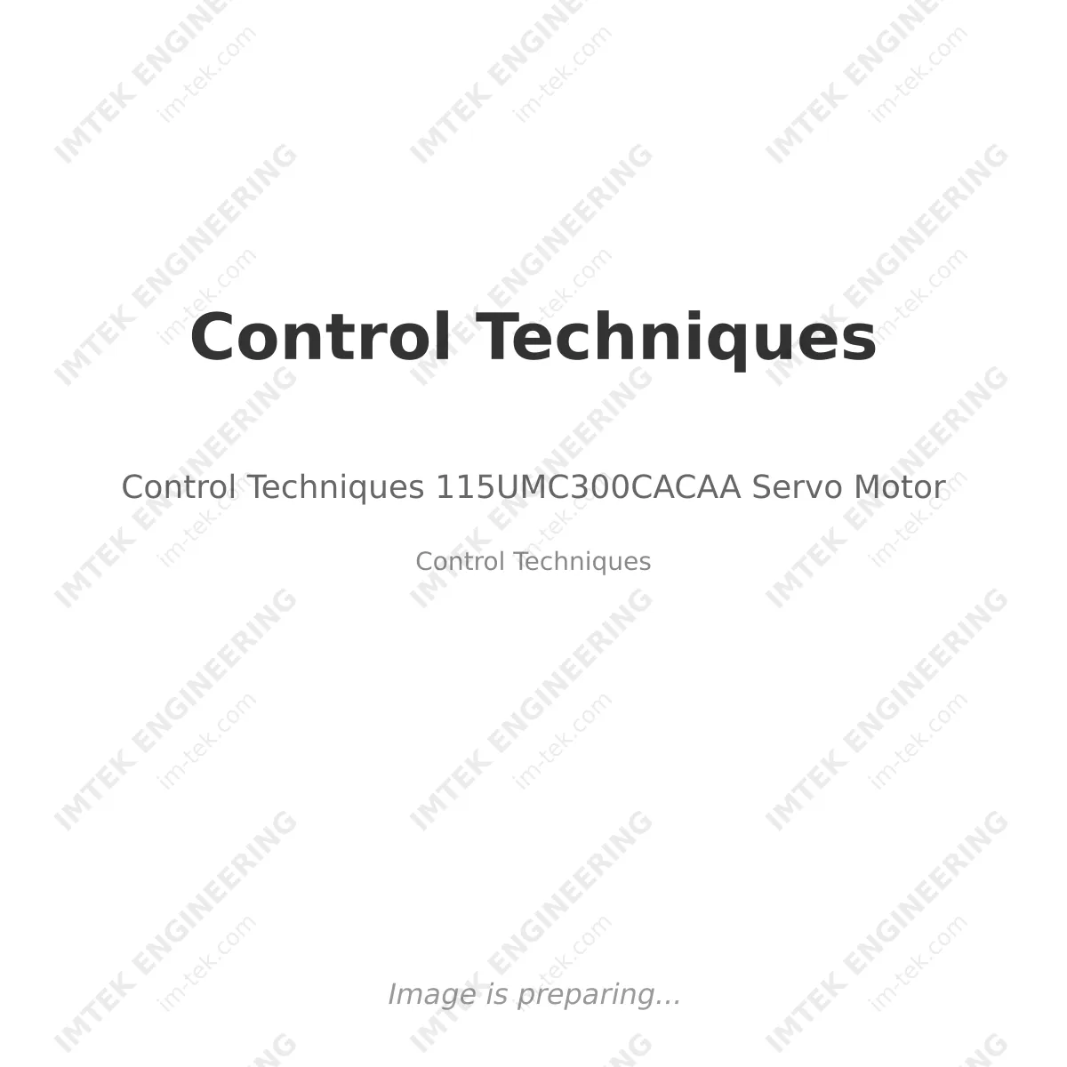 Control Techniques 115UMC300CACAA Servo Motor