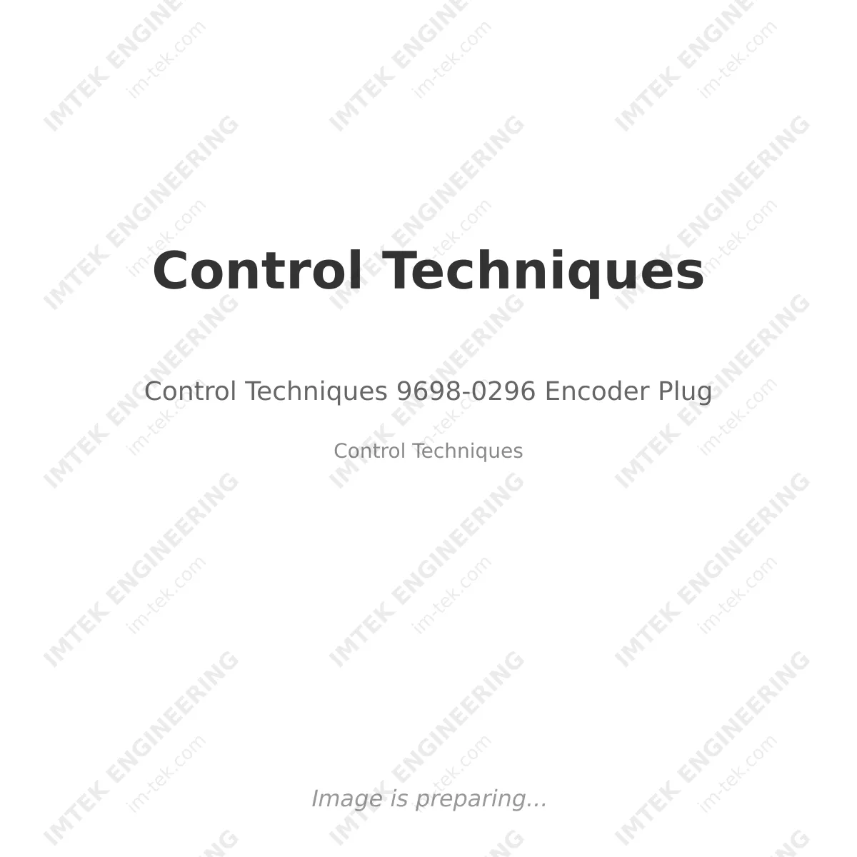 Control Techniques 9698-0296 Encoder Plug