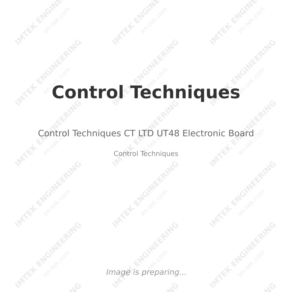 Control Techniques CT LTD UT48 Electronic Board