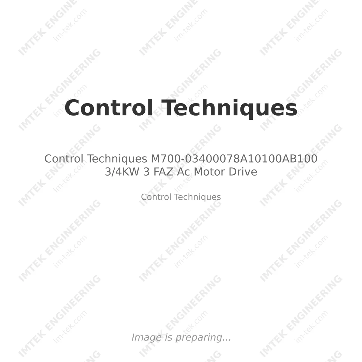 Control Techniques M700-03400078A10100AB100 3/4KW 3 FAZ Ac Motor Drive