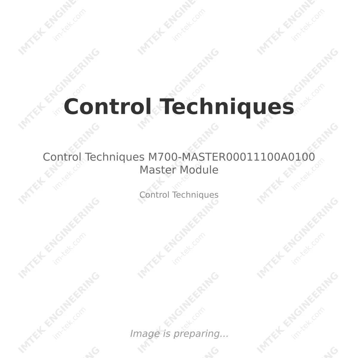Control Techniques M700-MASTER00011100A0100 Master Module