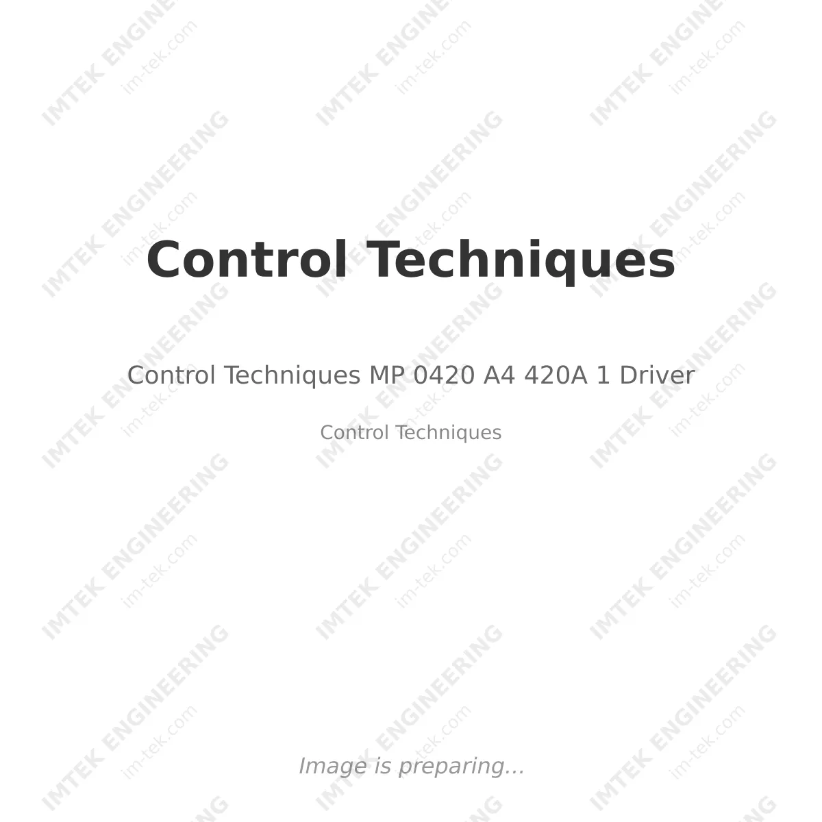Control Techniques MP 0420 A4 420A 1 Driver