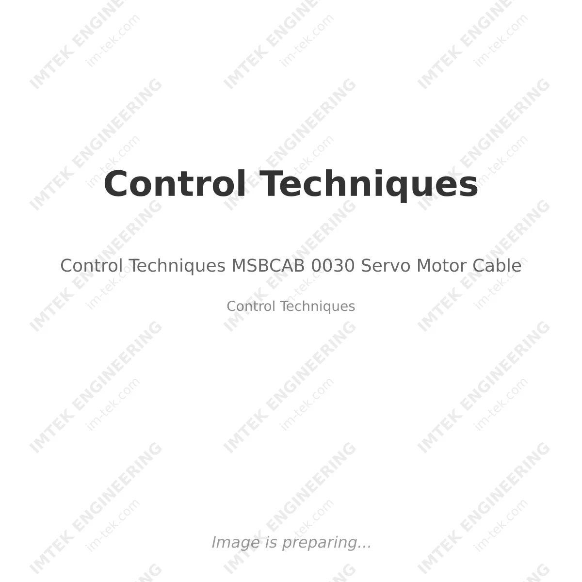 Control Techniques MSBCAB 0030 Servo Motor Cable