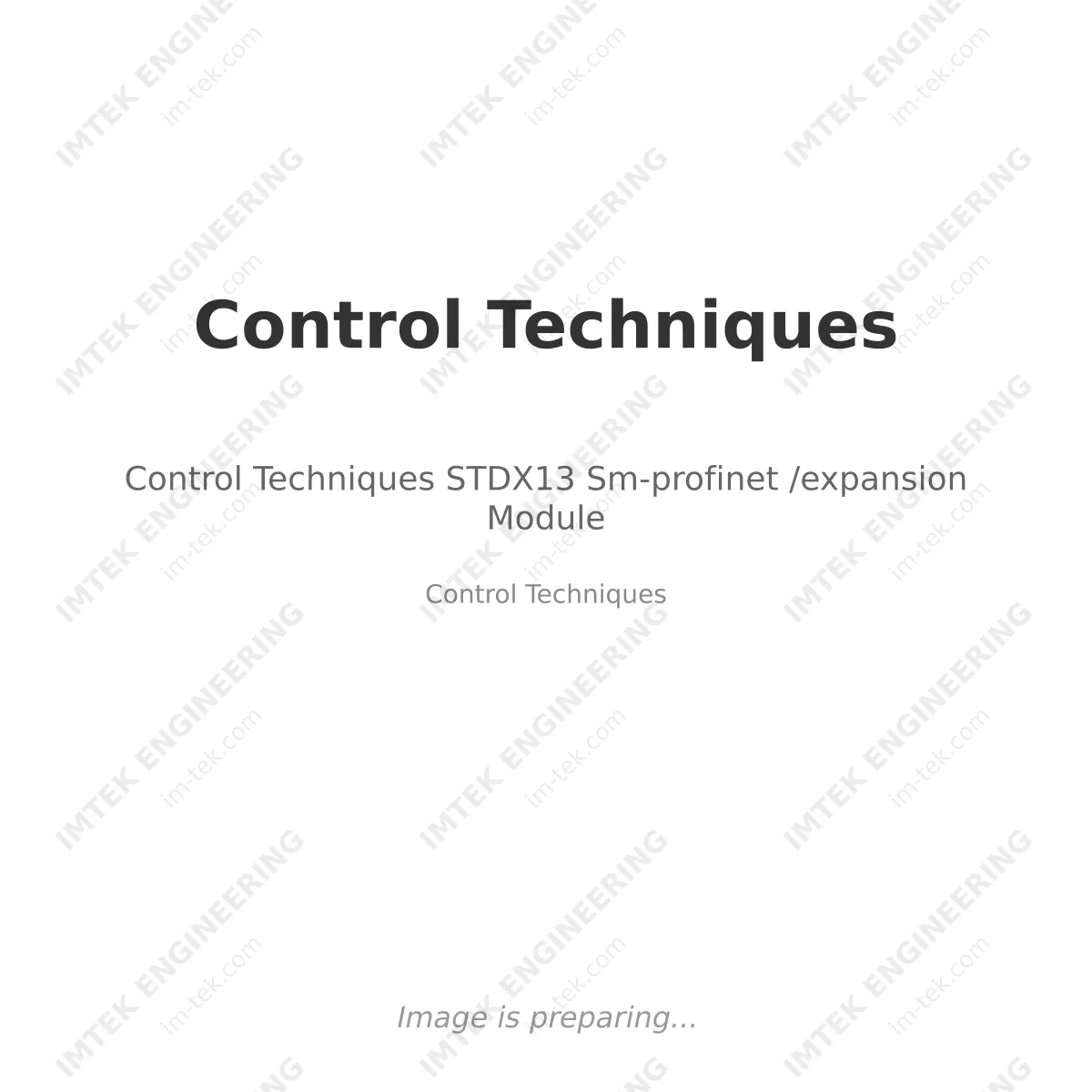 Control Techniques STDX13 Sm-profinet /expansion Module