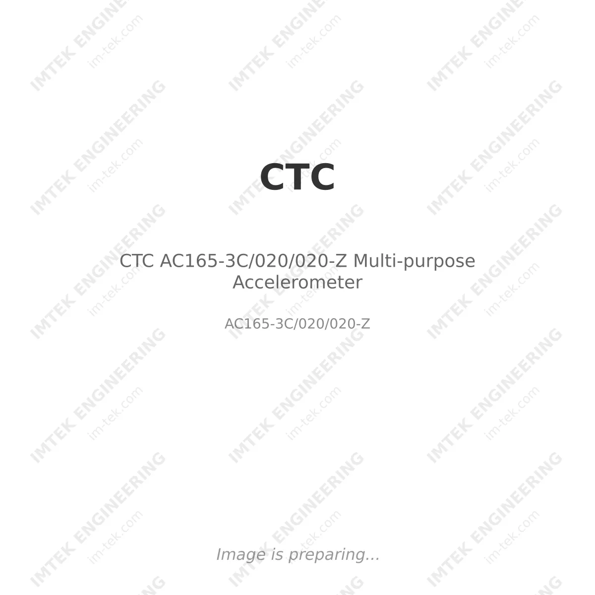 CTC AC165-3C/020/020-Z Multi-purpose Accelerometer