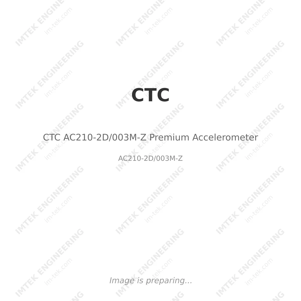 CTC AC210-2D/003M-Z Premium Accelerometer