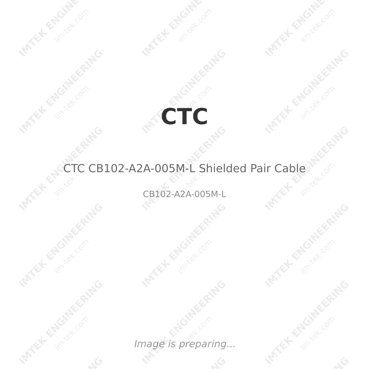 CTC CB102-A2A-005M-L Shielded Pair Cable