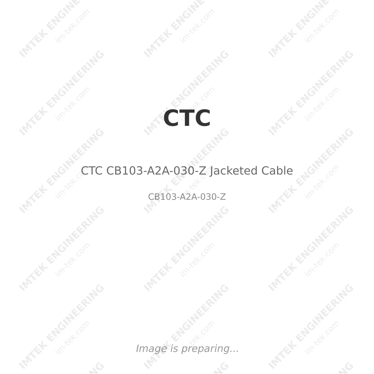 CTC CB103-A2A-030-Z Jacketed Cable