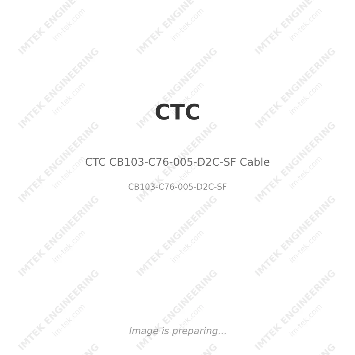 CTC CB103-C76-005-D2C-SF Cable
