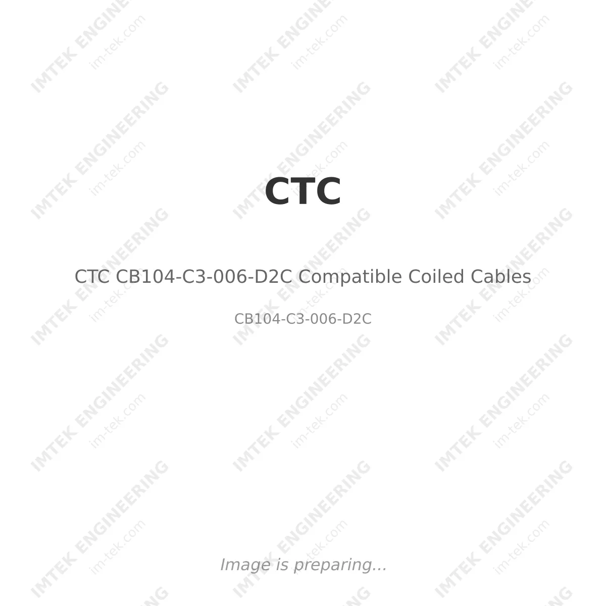 CTC CB104-C3-006-D2C Compatible Coiled Cables