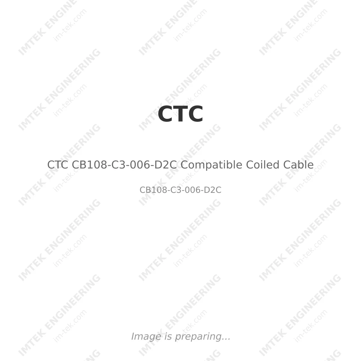 CTC CB108-C3-006-D2C Compatible Coiled Cable