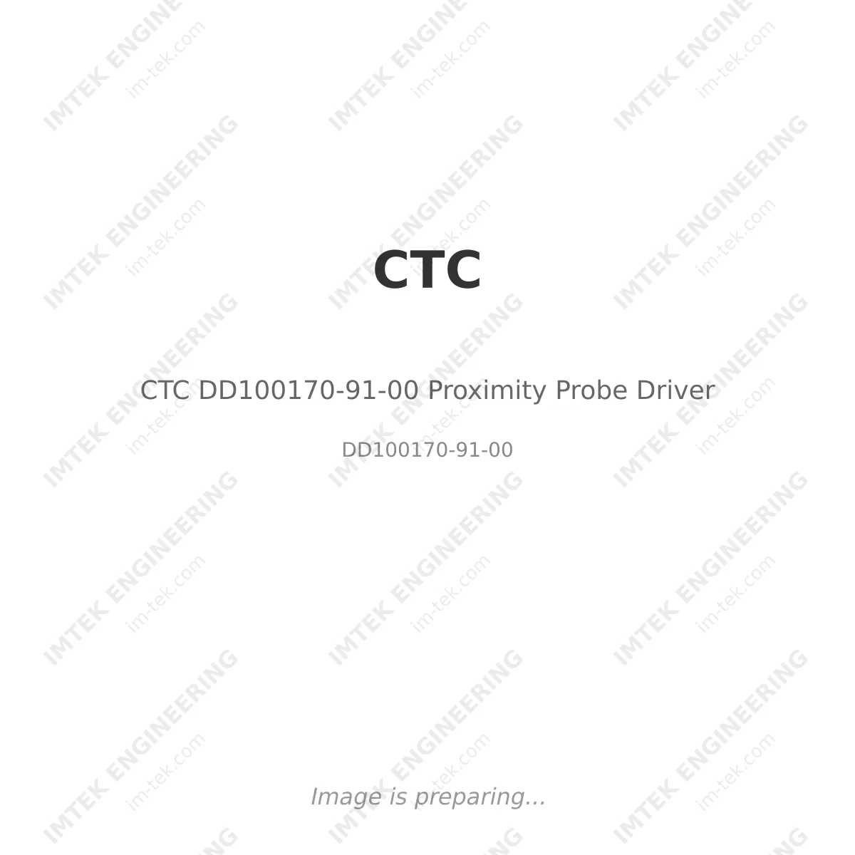 CTC DD100170-91-00 Proximity Probe Driver