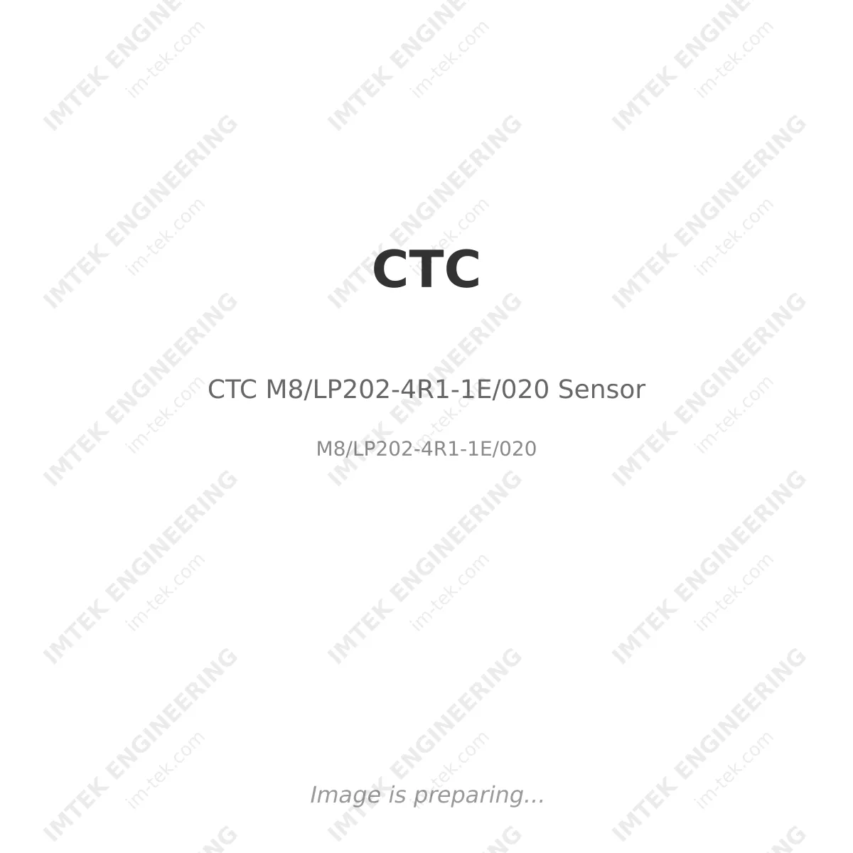 CTC M8/LP202-4R1-1E/020 Sensor